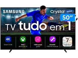 Smart TV 50" Samsung UHD 4K Crystal UHD U8600F UN50U8600FGXZD Tizen Crystal 4K Bixby e Alexa 3 HDMI