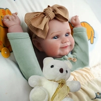 Boneca Bebê Reborn Realista 48cm Corpo de Pano