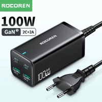 [Com Taxa] Carregador 100W GaN Rocoren PD QC4.0