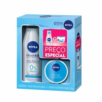 Kit Água Micelar Nivea 7 em 1 + Creme Facial Nutritivo Nivea 