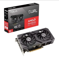 Placa de Vídeo DUAL RX 7600 O8G EVO AMD Radeon, 8GB GDDR6