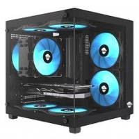 Gabinete Gamer Ryomaru mATX c/ 3 Fans Rainbow
