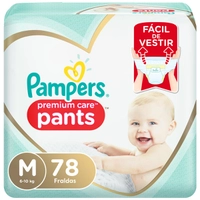 [Leve 3] Fralda Pampers Pants Premium Care M 78 Unidade