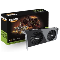 Placa de Vídeo INNO3D NVIDIA GeForce RTX 4060 TWIN X2, 8GB, GDDR6, DLSS, Ray Tracing, N40602-08D6-173051N
