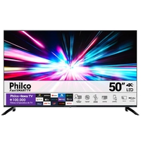 Smart TV 50 Polegadas 4K Philco PTV50G7PR2CSB Roku Tv Led Dolby Audio Bivolt