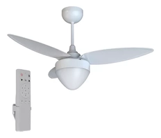 [Santander R$215] Ventilador Teto Ventisol Aires Branco Inverter Controle Bivolt