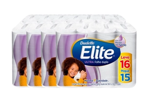 Papel Higiênico Elite Ultra Folha Dupla - 64 Rolos | R$53