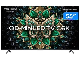 [Com Cashback R$1927] Smart TV 55" 4K MiniLED 120Hz com Google TV