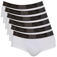 Conjunto Cuecas Slip Comfort 674 Zorba Branca - 6 Peças