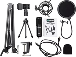 Kit Microfone Condensador USB BM800 VEDO Estúdio Profissional