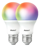 Kit 2 Lampadas Led Smart Inteligente Wi Fi Alexa Google 10w Rgb E27 110v/220v Cod: 290028177-2 Avant Neo