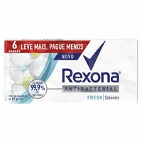 Kit Sabonete Barra Rexona Antibacteriano Fresh 6x84g