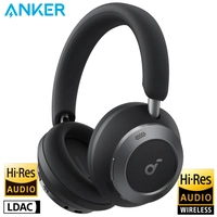 ANKER Fone Bluetooth Soundcore Space One Pro ANC Cancelamento de Ruído Bluetooth 5.3 Multiponto 60h Bateria Hi-Res LDAC 6 Mics,  PRETO