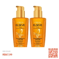 Kit 2 Óleos Extraordinarios para Cabelos Elseve Loreal Paris, 100ml