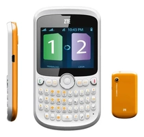 Celular Dual Chip Zte R260 8gb Ram Branco C/ Laranja E Preto