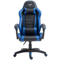 Cadeira Gamer Ninja Danzo, Preto e Azul, Suporta até 140KG