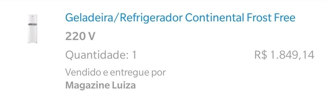 Geladeira/Refrigerador Continental Frost Free - Duplex Branca 394L TC44 | R$1.850