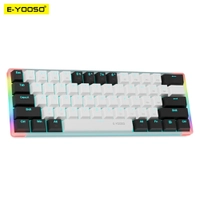 Teclado mecânico E-YOOO Z11T 60% com iluminação e Layout Português 