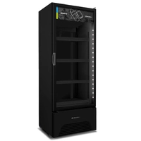 Expositor Vertical Porta de Vidro 572 Litros Metalfrio VB52AH All Black 127V
