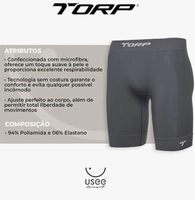 Bermuda Térmica Sem Costura Chumbo 