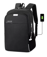 Mochila Anti Furto Notebook Saida Cabo Aux Usb Fone Ouvido