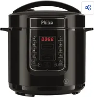 Panela Elétrica de Pressão Philco PP01 Digital 6 Litros Inox – Preto | R$399