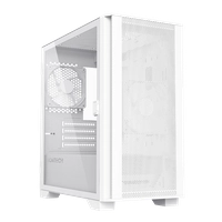 Gabinete Gamer Montech AIR 100 Lite, Mini Tower, White, Micro ATX, 2 Fans, Vidro Temperado