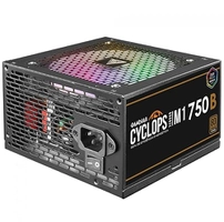 Fonte Gamdias Cyclops M1-750B - 750W, 80 Plus, Bronze, PFC Ativo, RGB, S/Cabo