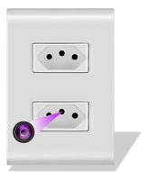 Tomada Com Câmera 2k Wi-fi Monitoramento Interno