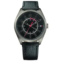 Relógio tommy hilfiger masculino couro preto - 1791374 - R$413