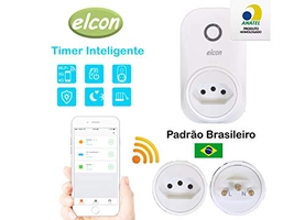 (PRIME) Tomada Inteligente TI-01, Elcon, Funciona com Alexa - R$ 72