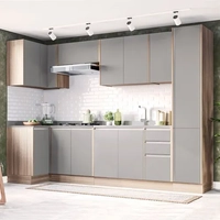 Cozinha Completa Campanele 13 PT 3 GV Castanho e Cinza