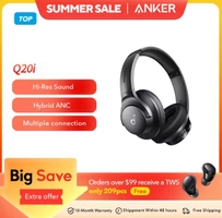 [R$190 "MOEDAS"/TAXA INCLUSA] Headphone BLuetooth Anker-Q20i Com Cancelamento de Ruídos Híbrido, Bateria de Longa Duração #Aliexpress 🇨🇳