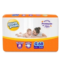 [REC] Fralda Pom Pom Protek G com 68 Unidades