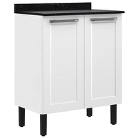 Balcão Duplo Itatiaia Florença com 2 Portas e 2 Prateleiras - 70cm de largura - Branco