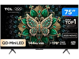 (Com Cashback R$3840,64) Smart TV 75" 4K MiniLED 120Hz com Google TV 