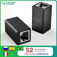 Extensão de cabo de rede RJ45 Fêmea x Fêmea | R$2