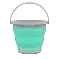 Balde 5 Litros Retrátil Verde Água, RET3512, Flash Limp