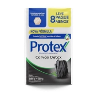 Sabonete em Barra Protex Carvão Detox 8 unid 85g