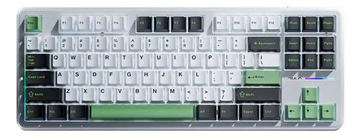 Teclado sem fio Aula F87 RGB, layout EUA