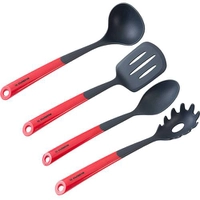 Kit Utensílios Colors Nylon 4 Peças Vermelho - La Cuisine | R$18
