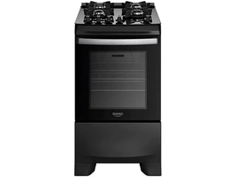 Fogão 4 Bocas Dako Preto Supreme Glass - Bivolt