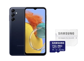 Galaxy M14 5G 128Gb Azul Marinho+ Cartão De Memória 128Gb Pro Plus