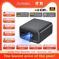 [Com Cashback R$1123] Projetor Q12W Pro 2800ANSI Full HD 4K Wi-Fi