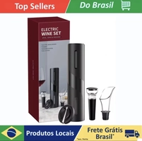[BR / Moedas R$ 11] Saca Rolhas Automático Abridor Elétrico De Garrafa de Vinho