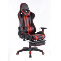 Cadeira de Escritório Presidente Reclinável Gamer Preta e Vermelha - Mobly - R$641