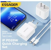 Carregador Essager 20W + cabo lighting iPhone
