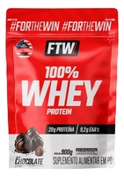 Whey Protein 100% Concentrado Refil 900g Sabor Chocolate, Morando e Doce de Leite - FTW