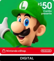 Gift Card Nintendo eShop R$ 100 (2x50) - Compre Jogos com Desconto