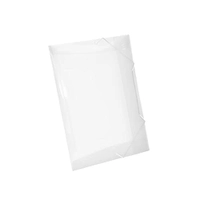 Pasta Polipropileno Economico Pequena, 1/2 Oficio, Transparente